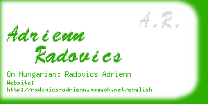 adrienn radovics business card